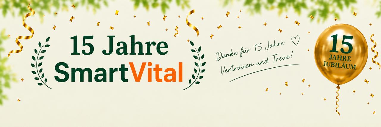 15 Jahre SmartVital — Jubiläumsangebot entdecken